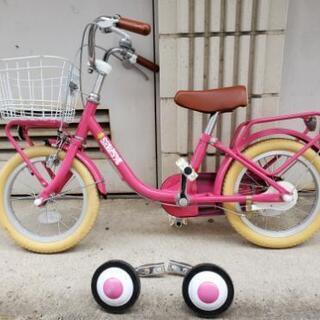 【8月中売れなければ処分】子供自転車(補助輪付き)　14インチ　ピンク