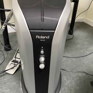 中古：Roland TD-17KVX-S ハイハットスタンド付き5点セット 電子ドラムセット＆Roland PM-03 電子ドラム用 パーソナルモニター 接続用ミニステレオケーブルセット＆YAMAHA ドラムマット DM1314