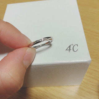 4℃★プラチナリング pt950