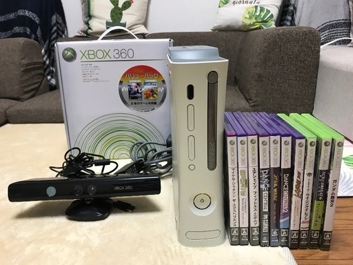 Xbox360 60GB+kinect ソフト10本