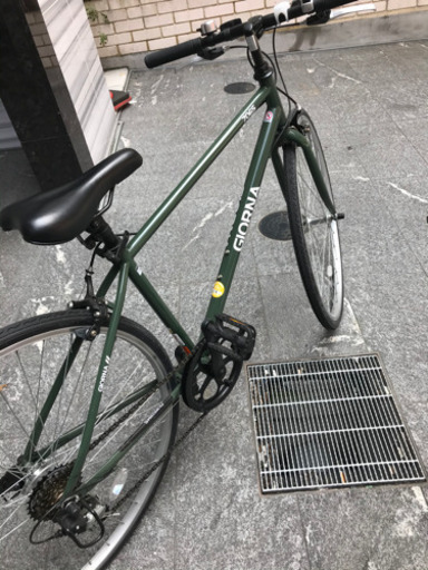 自転車 700c クロスバイク モスグリーン (よも) 大阪のクロスバイクの 