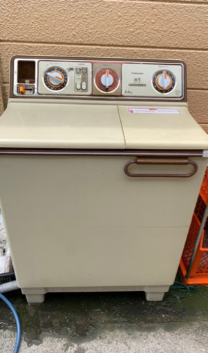 二層　洗濯機　二層式洗濯機　銀河  VH-1116  動作品