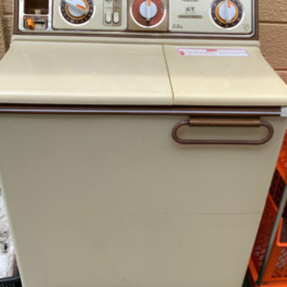 二層　洗濯機　二層式洗濯機　銀河  VH-1116  動作品