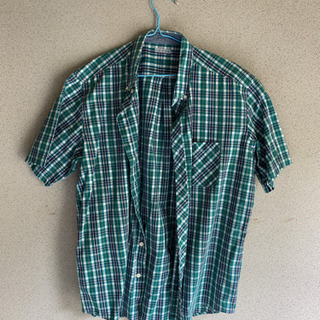 グリーン系の半袖シャツ