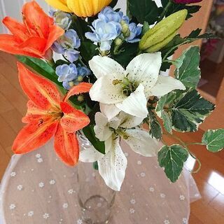 仏花  百合と菊とジャスミン