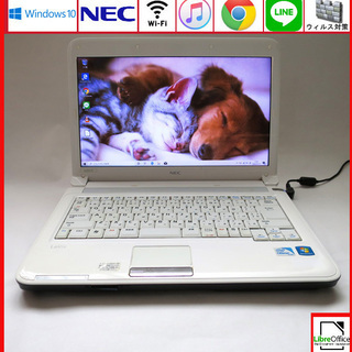 NEC メモリ4GB HDD160GB ノートパソコン/wifi...