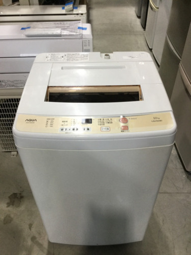 AQUA 5.0kg全自動洗濯機　AQW-S50D 2016年