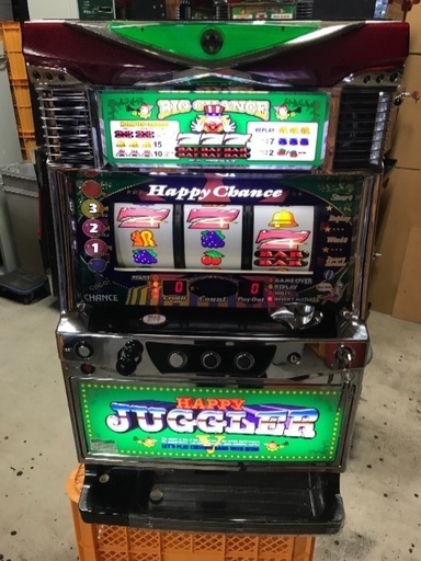 ハッピージャグラー コイン不要機付 美品 家庭用電源