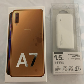 数日限定☆新品未開封☆galaxy A7 ゴールド　スマートフォ...