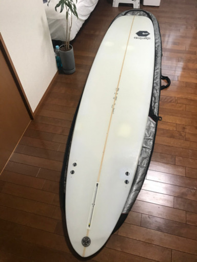 中古ロングボード ピンク&アブストラクトdesign 9'1f サーフボード