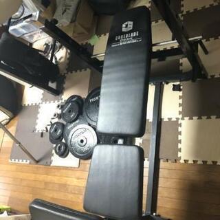 LEINWANDE ラインヴァンド ワンピース ドレス ベージュ-ベンチ、シャフト、重り　のセット