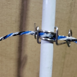 ☆電気柵資材☆FRPポール9mm,80cm,100本☆フック,200個☆