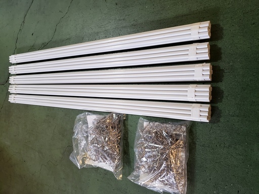 ★電気柵資材★FRPポール9mm,80cm,50本★フック,100個★周囲約200ｍ分★送料無料★未使用★獣害★猪対策★家庭菜園等へ