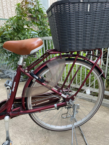 お譲り先決まりました！子乗せ非電動自転車(ふらっかーずプリミヤ ボルドーレッド) お譲り先決まりました！子乗せ非電動自転車(ふらっかーずプリミヤ