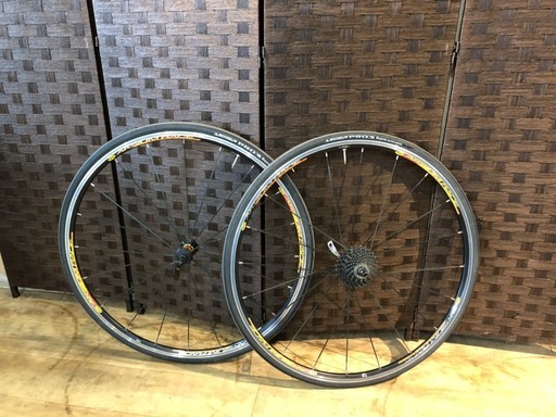 マビック アクシウム レース mavic AKSIUM RACE クリンチャー シマノ CS-5600 ミシュラン PR03 タイヤ付 ロードバイク ホイール 札幌発