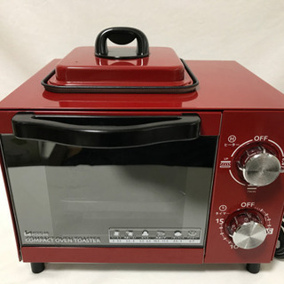 【急募！】オーブントースター KOS-0701 赤色系 コンパク...