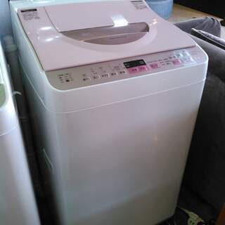 安心の一年保証！タテ型洗濯乾燥機 5.5㎏ SHARP/シャープ 2017年製 ES 