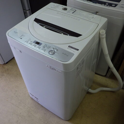 10/3まで商談中です。2019年製　シャープ　ES-GE4C-T　全自動洗濯機　4.5kg　札幌市豊平区美園 リサイクルショップニコニコFACTORY