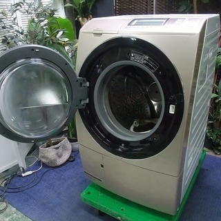 R1534) 日立 ドラム式 Bd-S7400L 洗濯容量9.0Kg 乾燥容量 6.0Kg 2012年 