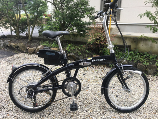 【美車】電動アシスト折りたたみ自転車SUISUI