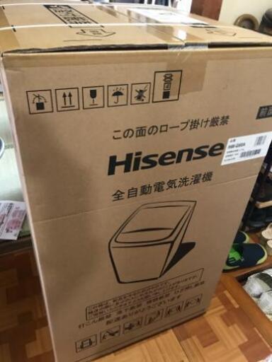 最終値下げ！Hisense洗濯機　6kg洗い新品、未使用、未開封