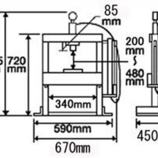 メーター付　油圧プレス　10トン
