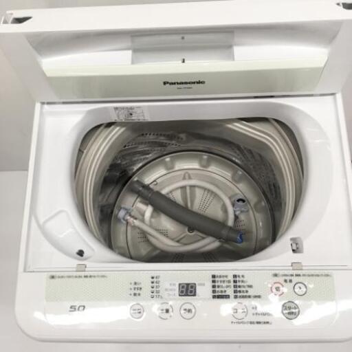 中古 美品 洗濯機 送風乾燥 パナソニック 5.0kg 全自動洗濯機 NA-TF595 2016年製 単身用 6ヶ月保証付き