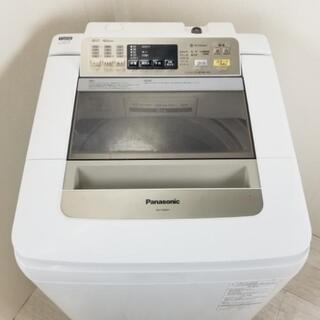 中古 8.0kg 送風乾燥機能付 全自動洗濯機 パナソニック NA-FA80H1-N シャンパン 世帯用 2014年製造 6ヶ月保証付き