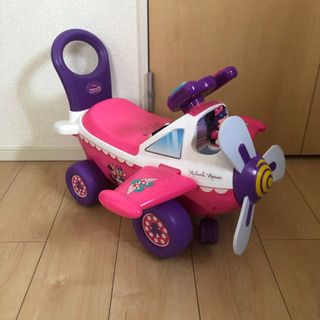 【ジャンク品】ディズニーミニーマウス 飛行機　乗り物おもちゃ