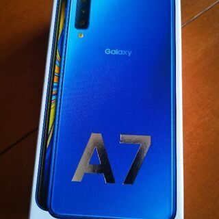 【即時手渡し、発送】Galaxy A7 ブルー 新品未開封