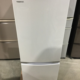 TOSHIBA 153L 2ドアノンフロン 冷凍冷蔵庫 GR-P15BS(W) 2018年