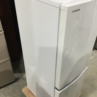 SAITO　2ドア冷蔵庫 東芝 GR-P15BS(K) 153L 18年製 153L 2ドア冷蔵庫 東芝 GR-P15BS 2018年製 ブラック 一人暮らし 単身用