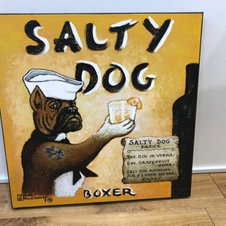 絵画　SALTY DOG【港区のオフィスまで取りに来てくださる方限定】