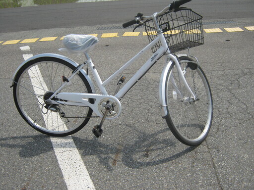 変速6段付　カゴ付き軽快車　整備済み(3)