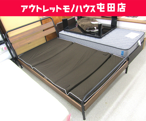 ニトリ セミダブルベッド スチールフレーム ￥12800 マットレス付 ☆ PayPay(ペイペイ)決済可能 ☆ 札幌市 北区 屯田
