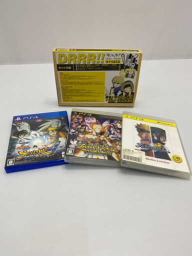 NARUTO PS3 / 中古 ゲーム 3点 デュラララ!! キャラ＆CD 1点 計4点セット販売　超美品！