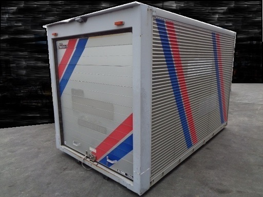 トラックコンテナ 箱 2ｔシャッター 3240x1880x2050 アルミバン 冷凍冷蔵 倉庫 物置 ガレージ 愛媛より