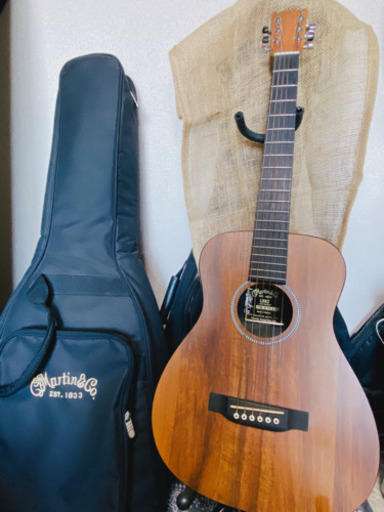 【リトルマーチン】弦2袋＋マーチンロゴ入りギターケース付〈アコースティックギター〉