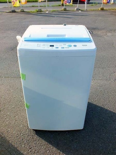 【苫小牧バナナ】2010年製 サンヨー/SANYO 6.0kg 全自動洗濯機 ASW-60BP ホワイト系 2人～3人世帯向け 清掃済み
