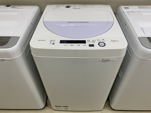 洗濯機 シャープ SHARP ES-GE5A 2017年製 5.5kg 中古品
