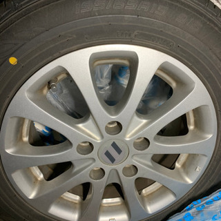 195/65r15△夏タイヤ！まだまだ溝あり！アルミホイール！4本セット  