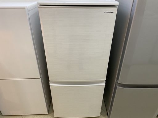 冷蔵庫 SHARP シャープ SJ-Ｄ14E-W 2019年製 2D 137L 白 中古品