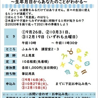 学習人材バンク自主講座～今年を振り返り来年の準備をしよう 木星が 