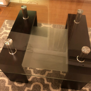 【受付中】ガラスリビングテーブル　ローテーブル