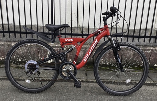 動作品＞SOLUTION XX6・マウンテンバイク3×6段変速