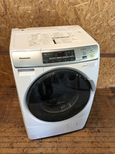 【管理KRS224】Panasonic 2013年 NA-VD120L 6.0kg / 3.0kg ドラム式 洗濯乾燥機 プチドラム