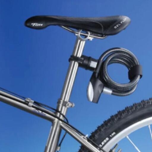 クロップス バイパーG自転車ワイヤーロック□ブラケット付□ 自転車鍵 