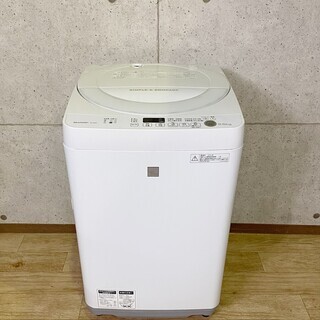 3*92 全自動洗濯機 SHARP シャープ 5.5kg ES-G5E3-KW 2016年製 白 ホワイト