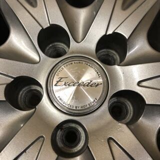 HOTSTUFF Exceeder エクシーダー 社外ホイール 17インチ 4本 7J5HPCD100+50 プリウス レガシィ インプレッサ等　(VHC105) クレジットカード QR決済可能 HOTSTUFF Exceeder エクシーダー 社外ホイール 17インチ 4本