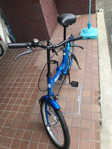 20インチ 折り畳み自転車 ブルー 折りたたみ自転車SIA FEI 20インチ